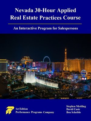 cover image of Nevada 30-Hour Applied Real Estate Practices Course